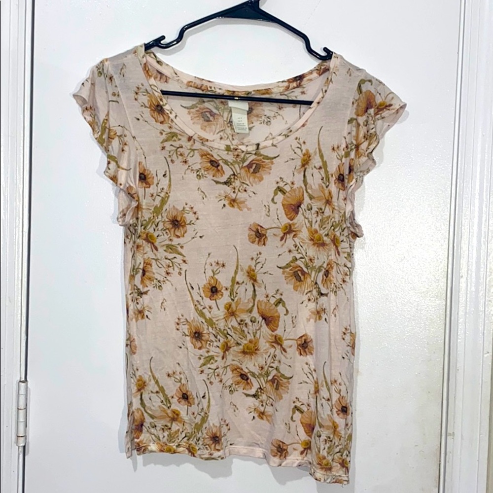 H&M Floral Top - Size Small
